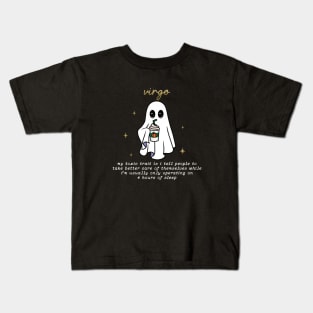 Virgo halloween ghost psl quote Kids T-Shirt